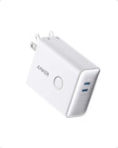 Anker 521 Power Bank 45W Wall Charger 5,000mAh 20W Portable A1626 - Aurora White - Like New