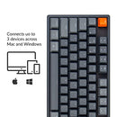KEYCHRON K8 TENKEYLESS LAYOUT RGB WIRELESS MECHANICAL KEYBOARD BROWN SWITCH - Like New