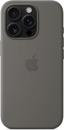 APPLE IPHONE 16 PRO SILICONE CASE MAGSAFE WIRELESS CHARGING - STONE GRAY - Like New