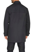 COLE HAAN MEN'S FRONT ZIP WATER RESISTANT RAIN JACKET SIZE MEN L - NAVY - Like New