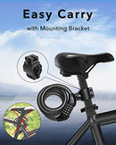 KEYSTP Bike Lock Cable Up to 15mm Thicker Steel 5-Digit Resettable Combination - Like New
