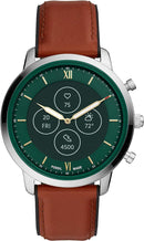 Fossil Men's Neutra Hybrid Smartwatch HR DW8F5 - BROWN BAND COVER - Like New