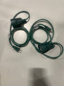 GENERIC OUTDOOR SPOTLIGHT WITH STAKE, 2 PACK - GREEN - Like New