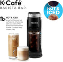 KEURIG K-CAFÉ BARISTA BAR SINGLE SERVE COFFEE MAKER WITH COLD BREW - BLK/SILVER - Like New