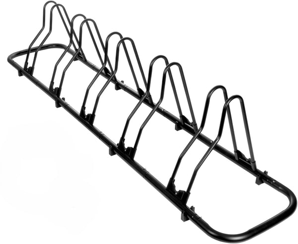 ACELETIQS BIKE STAND FLOOR INDOOR BIKE RACK, 1-5 BIKE - BLACK - Like New