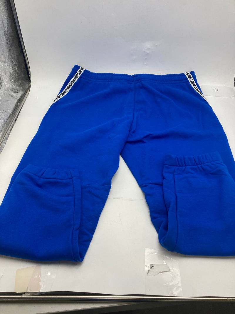 LACOSTE MEN'S PRINTED BANDS SWEATPANTSMEN LACOSTE - SIZE: MEN 7-2XL - BLUE - Brand New