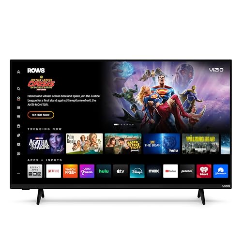 VIZIO 43" 4K QLED HDR Smart TV, VQD43M-0801 - BLACK - Like New