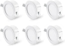 HYPERIKON 4 INCH RECESSED LED DOWNLIGHT,JUNCTION BOX DIMMABLE,, 6 PACK - WHITE - Brand New