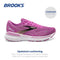 BROOKS WOMEN’S ADRENALINE GTS 23 RUNNING SHOE - ORCHID/BLACK/PURPLE - SIZE 6.5 - Like New