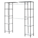 AMAZON BASICS EXPANDABLE METAL HANGING CLOSET ORGANIZER SYSTEM - BLACK - Like New