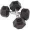 BALANCEFROM PREMIUM RUBBER ENCASED HEX DUMBBELL SET - DB20P - BLACK - Like New