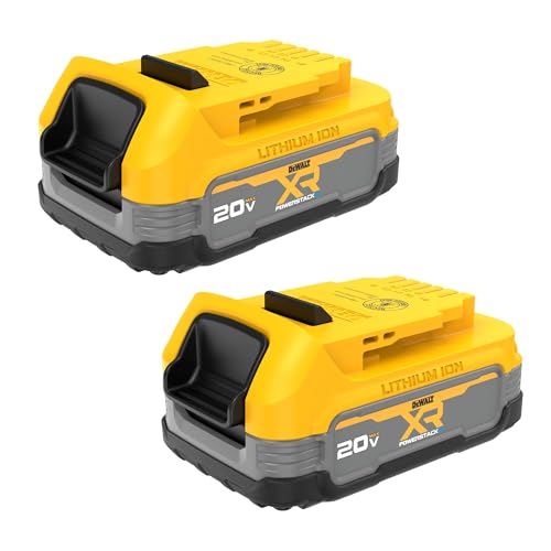 DEWALT 20V MAX POWERSTACK COMPACT BATTERY (2 PACK) DCBP034-2 - YELLOW - Brand New