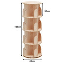 4 Tier 360° Rotating Stackable Shelves Bookshelf Organizer - Intexca - Like New