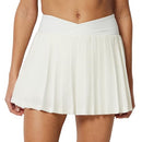 AMAZON ESSENTIALS WOMEN'S PERFORMANCE WOVEN PLEATED TENNIS SKORT WHITE M - Brand New
