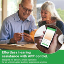 JIUYEE RECHARGEABLE BLUETOOTH HEARING AIDS FOR MILD TO MODERATE HEARING - GOLD - Like New