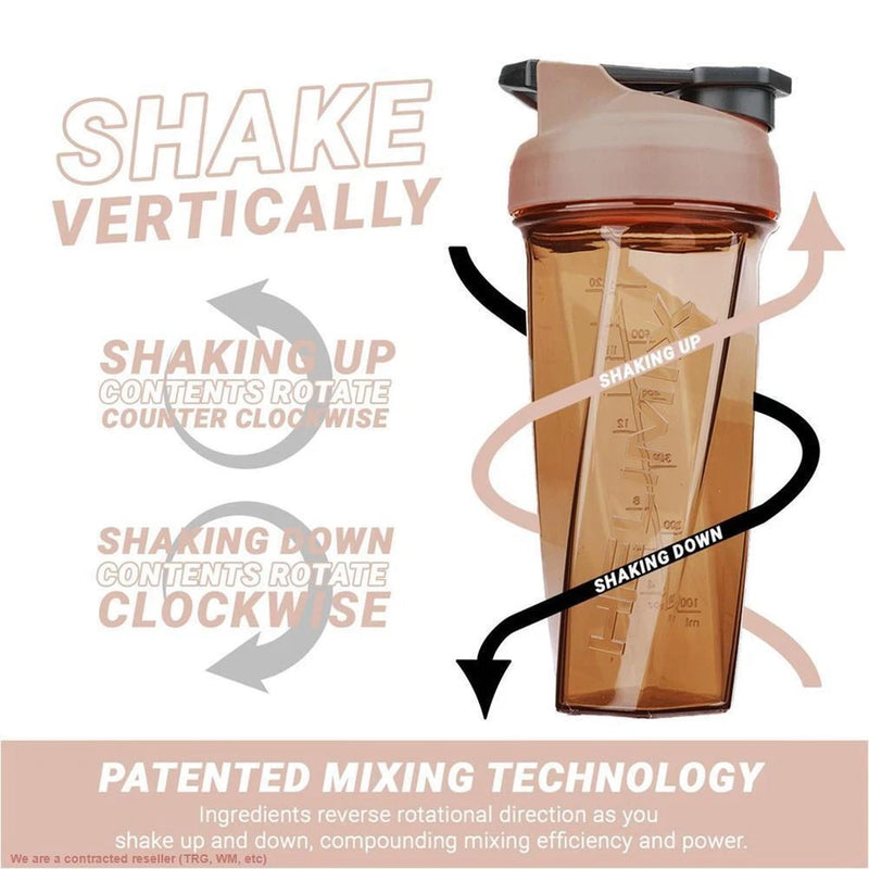 HELIMIX 28OZ SHAKER WATER BOTTLE - MONOCHROMATIC NUDE - Brand New