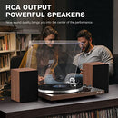 Retrolife HQ-KZ006 Vinyl Records Player with BT Wireless Output, Bark Brown - Like New