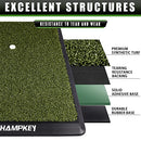 CHAMPKEY PREMIUM SYNTHETIC TURF GOLF HITTING MAT HEAVY DUTY RUBBER BASE - GREEN - Like New