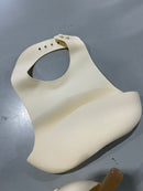GIGGLE AND GRIN BABY FEEDING 3 PIECE SET BIB, BOWL, SPOON - CREAM - Like New