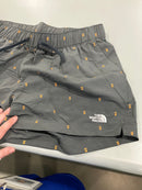 THE NORTH FACE WOMEN'S SHORTS - SIZE: WOMEN L - CAMPFIRE PRINT- GRAY - Brand New