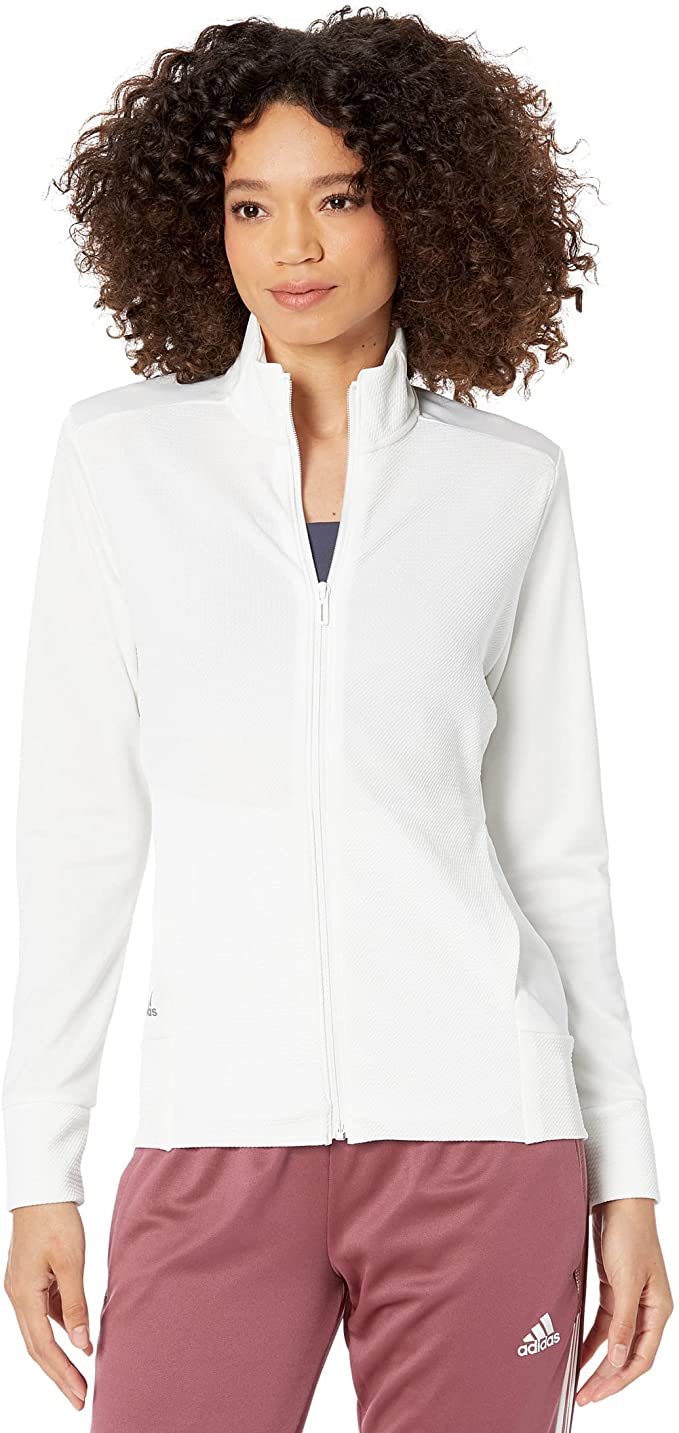 HA3400 Adidas Women's Textured Full-Zip Jacket New