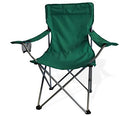 World Famous Sports Green Quad Folding Chair w/Cup Holder