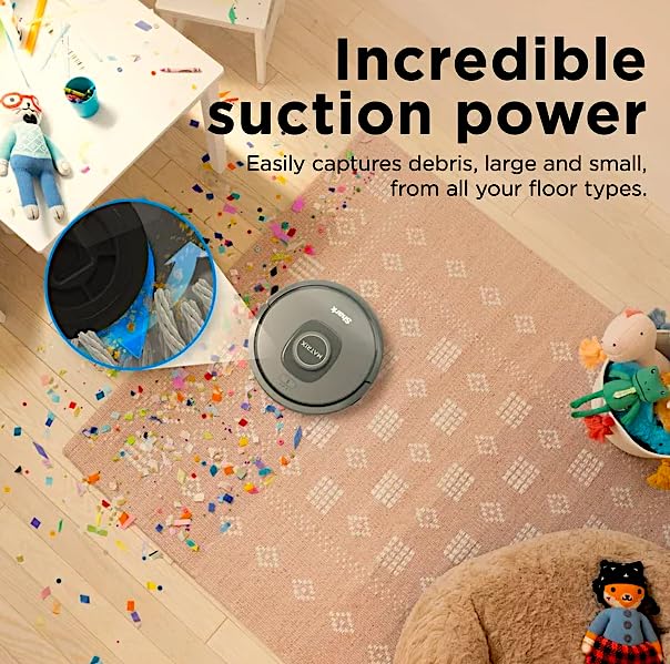 SHARK RV2300 MATRIX ROBOT VACUUM PRECISION HOME MAPPING WI-FI - GRAY - Like New