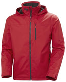 34443 Helly Hansen men's Crew Hooded Jacket 2.0 RED SIZE LARGE - Brand New