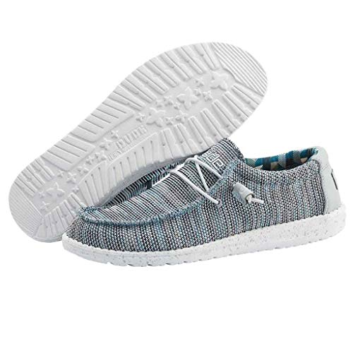 110350127 HEY DUDE MENS WALLY SOX ICE GRAY SIZE 9 - Brand New