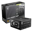 MSI MAG A1250GL PCIE5, Fully Modular Compact Gaming 1250W Power Supply 80+ Gold - Like New