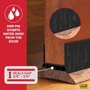 M-D Building Products Vinyl Cinch U-Shape Door Bottom Seal, 43339, Black - Brand New