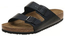 050424 BIRKENSTOCK ARIZONA OILED LEATHER SANDALS MEN 8 WOMEN 10 - BLACK - Like New