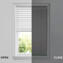 HOME DECORATORS COLLECTION WHITE CORDLESS FAUX WOOD BLINDS - WHITE - Like New