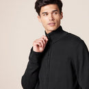 AMAZON ESSENTIALS MEN'S FULL-ZIP COTTON SWEATER, RIBBED FUNNEL NECK, SIZE: XL - Brand New