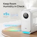 DREO HUMIDIFIERS FOR BEDROOM TOP-OF-FILLED HUMIDIFIED LARGE ROOM 5L - WHITE - Like New