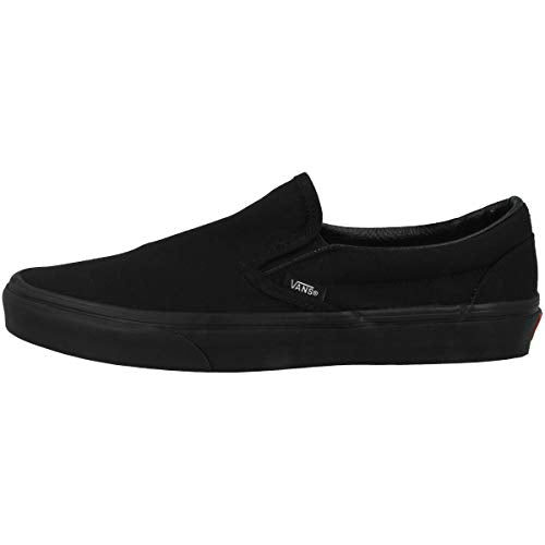 VANS UNISEX CLASSIC SLIP-ON - SIZE: MEN 8.5 WOMEN 10 - BLACK/BLACK - Like New