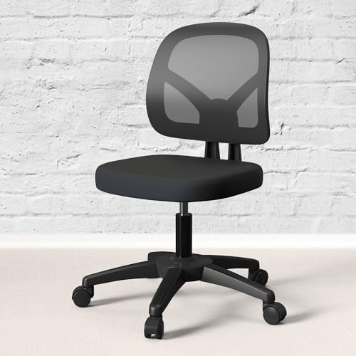 KIZECK ARMLESS MESH SMALL OFFICE Desks Without Armrests Adjustable Height - Like New