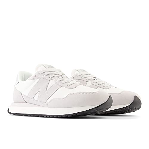 MS237DB NEW BALANCE MEN'S 237 V1 SNEAKER SIZE 4 WHITE/GRAY MATTER - Like New