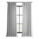 EXCLUSIVE FABRICS & FURNISHINGS ITALIAN FAUX LINEN CURTAINS 50 X 96 - DOVE WHITE - Like New