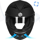 ILM Youth Kids Full Face Motorcycle Helmet DOT Approved DP808 (Matte Black) - Like New