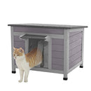 AIVITUVIN CAT HOUSE WATERPROOF OUTDOOR INDOOR RABBIT HUTCH - Scratch & Dent