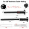 BLIKA 20 Pack 1/8" Black Stainless Steel Receiver Swage Stud Cable Railing - Like New