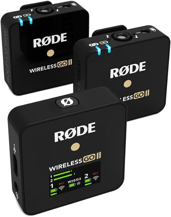 RODE Wireless Go II Dual Channel System Built-in Microphones RODEWIGOII - Black - Like New