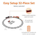 Amazon Basics Remote Control Steam Engine Hobby Train Set - 9011-01-AM - NEW - Brand New
