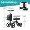 ELENKER YF-9005F KNEE WALKER 10" WHEELS WITH DUAL BRAKING SYSTEM - BLACK - Like New
