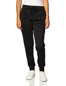 O4875 Hanes womens jogger Black/Black Heather L - Brand New