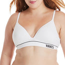MHB004 HANES WOMEN'S ORIGINALS SEAMLESS WIRELESS BRAS, SIZE M, MHB004-WHT-M - Like New