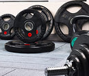 SIGNATURE FITNESS OLYMPIC 2-INCH CAST IRON PLATE WEIGHT PLATE - SF-RC25P - BLACK - Like New