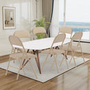 4 Pack Khaki Folding Chairs Padded Cushion Back Portable Duty Metal Frame - Brand New