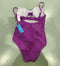 CUPSHE ONE PIECE SWIMSUIT WOMEN BATHING SUITS TWIST FRONT SWIMWEAR - M - PLUM - Like New